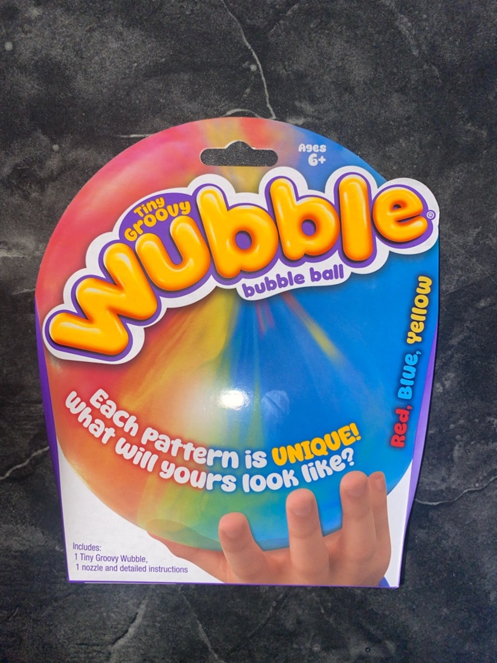 Tiny Groovy Wubble Bubble 🫧 Ball, Red, Blue, Yellow